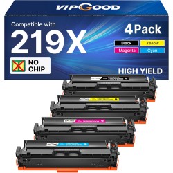 VIPGOOD 219X 219A Toner Compatible pour 219X W2190X 219A pour Color Laserjet Pro MFP 3302FDW 3302FDWG 3302SDWG 3202DN 3202DW (No