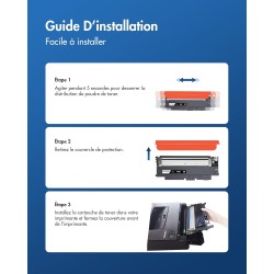 VIPGOOD P404C CLT 404S Cartouches de Toner Compatible pour Samsung CLT-P404C 404S pour Xpress SL C480W C483W C48X C430W CLT-K404
