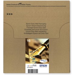 Epson EasyMail Multipack 16 Stylo Plume, Cartouches d'encre d'origine, 4 couleurs: Noir, Cyan, Magenta, Jaune, Format boite aux 