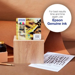 Epson EasyMail Multipack 16 Stylo Plume, Cartouches d'encre d'origine, 4 couleurs: Noir, Cyan, Magenta, Jaune, Format boite aux 