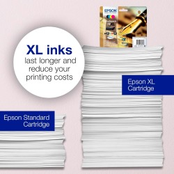 Epson EasyMail Multipack 16 Stylo Plume, Cartouches d'encre d'origine, 4 couleurs: Noir, Cyan, Magenta, Jaune, Format boite aux 