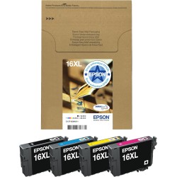 Epson EasyMail Multipack 16XL Stylo Plume, Cartouches d'encre d'origine XL Haute Capacité, 4 couleurs: Noir, Cyan, Magenta, Jaun