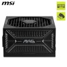 Msi mag a1000gls pcie5 alimentation pc, 1000w, atx, 80 plus or, atx 3.1, compatible pcie 5.1, connecteur natif 12v-2x6 bicolore,