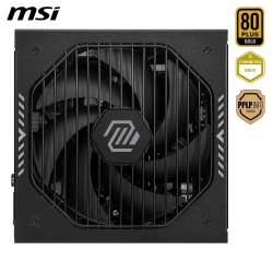 Msi mag a1000gls pcie5 alimentation pc, 1000w, atx, 80 plus or, atx 3.1, compatible pcie 5.1, connecteur natif 12v-2x6 bicolore,
