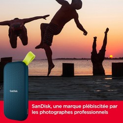SanDisk Disque Portable SSD 1 to (Disque SSD Externe, Vitesse de Lecture allant Jusqu’à 800 Mo/s, Protection Contre Les Chutes d