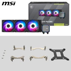 MSI MAG CORELIQUID A13 360 Watercooling AIO - Couverture complète du CPU, Design du Circuit d'eau amélioré, ARGB, CycloBlade 7, 