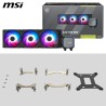 MSI MAG CORELIQUID A13 360 Watercooling AIO - Couverture complète du CPU, Design du Circuit d'eau amélioré, ARGB, CycloBlade 7, 