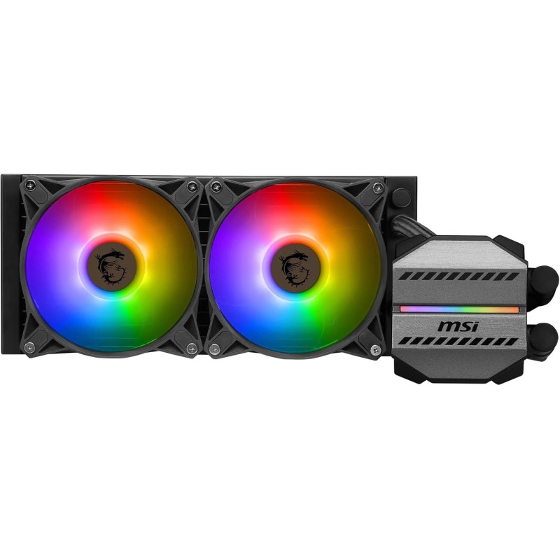 MSI MAG CORELIQUID M240 Kit AIO Watercooling CPU, Pompe de Radiateur Intégrée, Disposition Split-Flow, Tuyaux Anti-Évaporation, 
