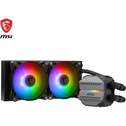 MSI MAG CORELIQUID M240 Kit AIO Watercooling CPU, Pompe de Radiateur Intégrée, Disposition Split-Flow, Tuyaux Anti-Évaporation, 