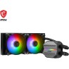 MSI MAG CORELIQUID M240 Kit AIO Watercooling CPU, Pompe de Radiateur Intégrée, Disposition Split-Flow, Tuyaux Anti-Évaporation, 