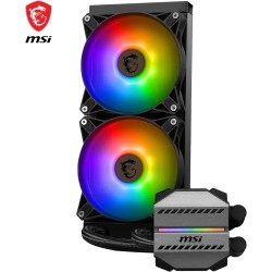 MSI MAG CORELIQUID M240 Kit AIO Watercooling CPU, Pompe de Radiateur Intégrée, Disposition Split-Flow, Tuyaux Anti-Évaporation, 