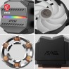 MSI MAG CORELIQUID M240 Kit AIO Watercooling CPU, Pompe de Radiateur Intégrée, Disposition Split-Flow, Tuyaux Anti-Évaporation, 