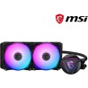 MSI MAG CORELIQUID 240R V2 Kit Watercooling CPU 240 mm, 2 ventilateurs ARGB PWM de 120 mm, éclairage ARGB, MSI Center, Installat