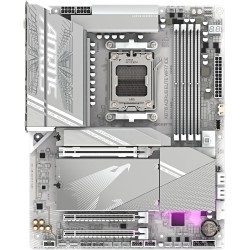 GIGABYTE Carte mère X870 A Elite WIFI7 Ice - Prend en Charge Les processeurs AMD Ryzen 9000, VRM numérique 16+2+2 Phases, jusqu'