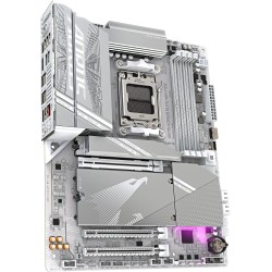 GIGABYTE Carte mère X870 A Elite WIFI7 Ice - Prend en Charge Les processeurs AMD Ryzen 9000, VRM numérique 16+2+2 Phases, jusqu'