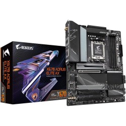 GIGABYTE X670 AORUS Elite AX Carte mère - Compatible avec AMD Ryzen 9000 Series CPUs, 16+2+2 Phases Digital VRM, up to 8000MHz D