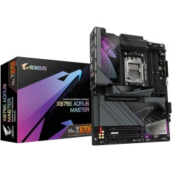 GIGABYTE Carte mère X870E AORUS Master - Prend en Charge Les processeurs AMD Ryzen 9000, VRM numérique 16+2+2 Phases, jusqu'à 82