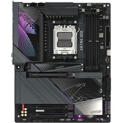 GIGABYTE Carte mère X870E AORUS Master - Prend en Charge Les processeurs AMD Ryzen 9000, VRM numérique 16+2+2 Phases, jusqu'à 82