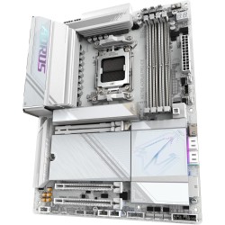 GIGABYTE Carte mère X870E AORUS Pro Ice - Prend en Charge Les processeurs AMD Ryzen 9000, VRM numérique 16+2+2 Phases, jusqu'à 8