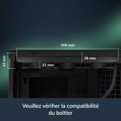 ARCTIC Liquid Freezer III Pro 360 - Refroidisseur de CPU AIO, 3 x 120 mm refroidissement par eau, radiateur 38 mm, pompe PWM, ve