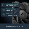 ARCTIC Liquid Freezer III Pro 360 - Refroidisseur de CPU AIO, 3 x 120 mm refroidissement par eau, radiateur 38 mm, pompe PWM, ve
