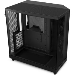 NZXT H6 Flow | CC-H61FB-01 | Boîtier Moyen-Tour Compact Double Chambre Airflow | Panneaux panoramiques en Verre | Panneaux Airfl