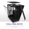 NZXT H6 Flow | CC-H61FB-01 | Boîtier Moyen-Tour Compact Double Chambre Airflow | Panneaux panoramiques en Verre | Panneaux Airfl