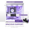 Nzxt H6 Flow RGB CC-H61FW-R1 Boîtier Moyen-Tour Compact Double Chambre Airflow Comprend 3 Ventilateurs 120 mm RGB Panneaux panor