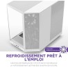 NZXT H6 Flow | CC-H61FW-01 | Boîtier Moyen-Tour Compact Double Chambre Airflow | Panneaux panoramiques en Verre | Panneaux Airfl