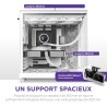 NZXT H6 Flow | CC-H61FW-01 | Boîtier Moyen-Tour Compact Double Chambre Airflow | Panneaux panoramiques en Verre | Panneaux Airfl
