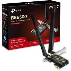 Tp-link wifi 7 carte wifi pcie be6500 archer tbe400e, tri-bandes (6ghz/5ghz/2.4ghz), débits jusqu’à 2 882 mbps, bleutooth 5.4 et
