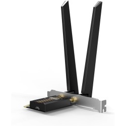 Tp-link wifi 7 carte wifi pcie be9300 archer tbe552e, tri-bandes (6ghz/5ghz/2.4ghz), adaptateur avec bleutooth 5.4 et 2 antennes