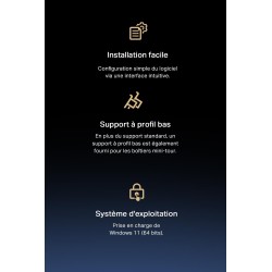 Tp-link wifi 7 carte wifi pcie be9300 archer tbe552e, tri-bandes (6ghz/5ghz/2.4ghz), adaptateur avec bleutooth 5.4 et 2 antennes