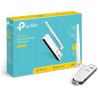 TP-Link Adaptateur USB Wi-FI à Gain Elevé 150 Mbps TL-WN722N, Antenne Détachable 4dBi Noir/Blanc, Compatible avec Win 10/8.1/8/7