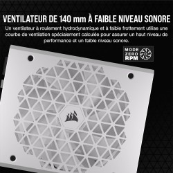 Corsair rm1000x shift alimentation atx entièrement modulaire - interface latérale modulaire - compliant atx 3.1 & pcie 5.1 - con