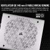 Corsair rm1000x shift alimentation atx entièrement modulaire - interface latérale modulaire - compliant atx 3.1 & pcie 5.1 - con