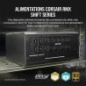 Corsair rm1000x shift alimentation atx entièrement modulaire - interface latérale modulaire - compliant atx 3.1 & pcie 5.1 - con