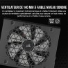 Corsair rm1000x shift alimentation atx entièrement modulaire - interface latérale modulaire - compliant atx 3.1 & pcie 5.1 - con