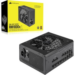 Corsair rm1000x shift alimentation atx entièrement modulaire - interface latérale modulaire - compliant atx 3.1 & pcie 5.1 - con