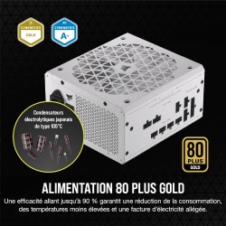 Corsair rm750x shift alimentation atx entièrement modulaire - interface latérale modulaire - compliant atx 3.1 & pcie 5.1 - cond