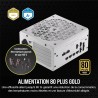 Corsair rm750x shift alimentation atx entièrement modulaire - interface latérale modulaire - compliant atx 3.1 & pcie 5.1 - cond