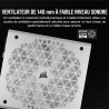 Corsair rm750x shift alimentation atx entièrement modulaire - interface latérale modulaire - compliant atx 3.1 & pcie 5.1 - cond