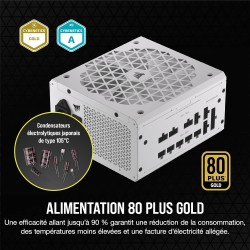 Corsair rm850x shift alimentation atx entièrement modulaire - interface latérale modulaire - compliant atx 3.1 & pcie 5.1 - cond