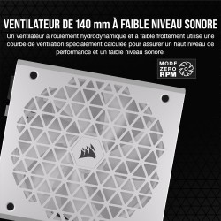 Corsair rm850x shift alimentation atx entièrement modulaire - interface latérale modulaire - compliant atx 3.1 & pcie 5.1 - cond