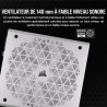Corsair rm850x shift alimentation atx entièrement modulaire - interface latérale modulaire - compliant atx 3.1 & pcie 5.1 - cond