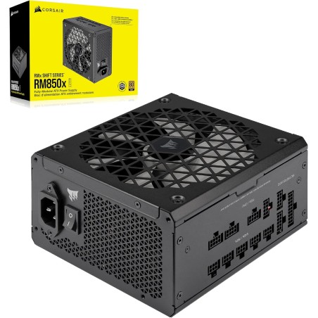 Corsair rm850x shift alimentation atx entièrement modulaire - interface latérale modulaire - compliant atx 3.1 & pcie 5.1 - cond
