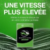 Seagate BarraCuda 2To, Disque Dur Interne HDD, 2.5 pouces, SATA 6 Goit/s, 5 400 tr/min, 128 Mo de cache, pour PC et ordinateur p