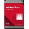 Wd rouge plus 4 to disque dur interne 3.5" dédié nas, 5400 rpm class, sata 6 gb/s, cmr, 256mb cache, garantie 3 ans