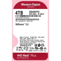 Wd rouge plus 4 to disque dur interne 3.5" dédié nas, 5400 rpm class, sata 6 gb/s, cmr, 256mb cache, garantie 3 ans
