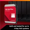 Wd rouge plus 4 to disque dur interne 3.5" dédié nas, 5400 rpm class, sata 6 gb/s, cmr, 256mb cache, garantie 3 ans